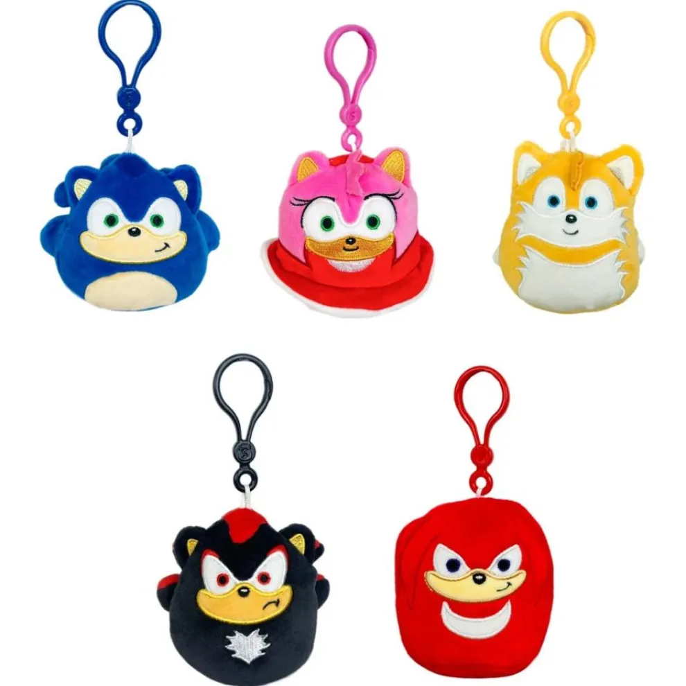 Squishmallow 3.5 Inch Clip Sonic the Hedgehog Set