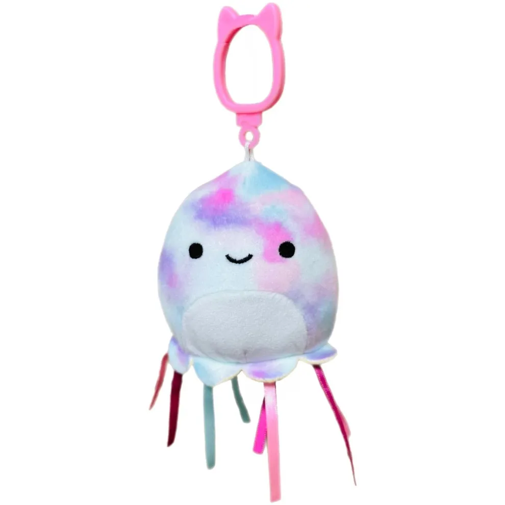 Squishmallow 3.5 Inch Krisa the Jellyfish Plush Clip - Owl & Goose Gifts