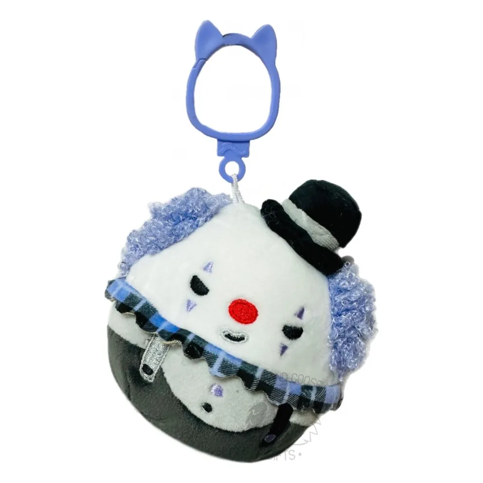 Squishmallow 3.5 Inch Ms. K the Clown Halloween Plush Clip - Owl & Goose Gifts