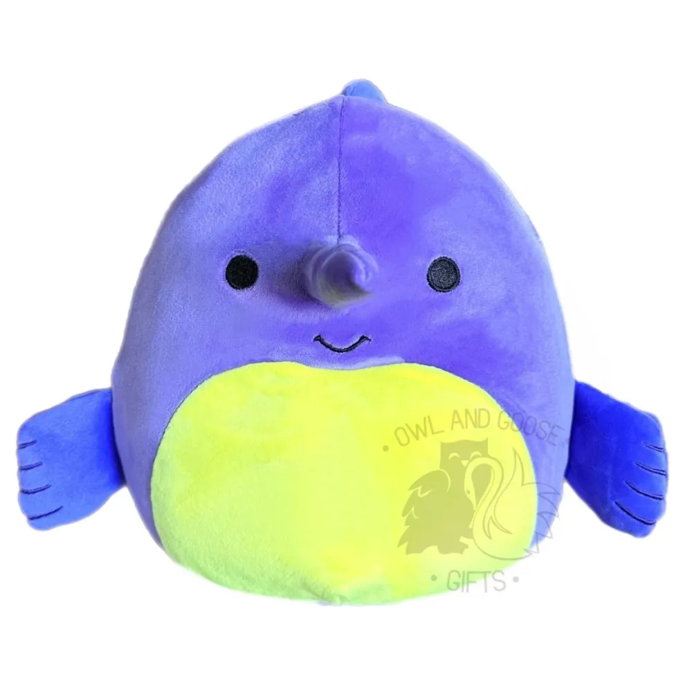Squishmallow 16 Inch Fabriza the Purple Swordfish - Owl & Goose Gifts