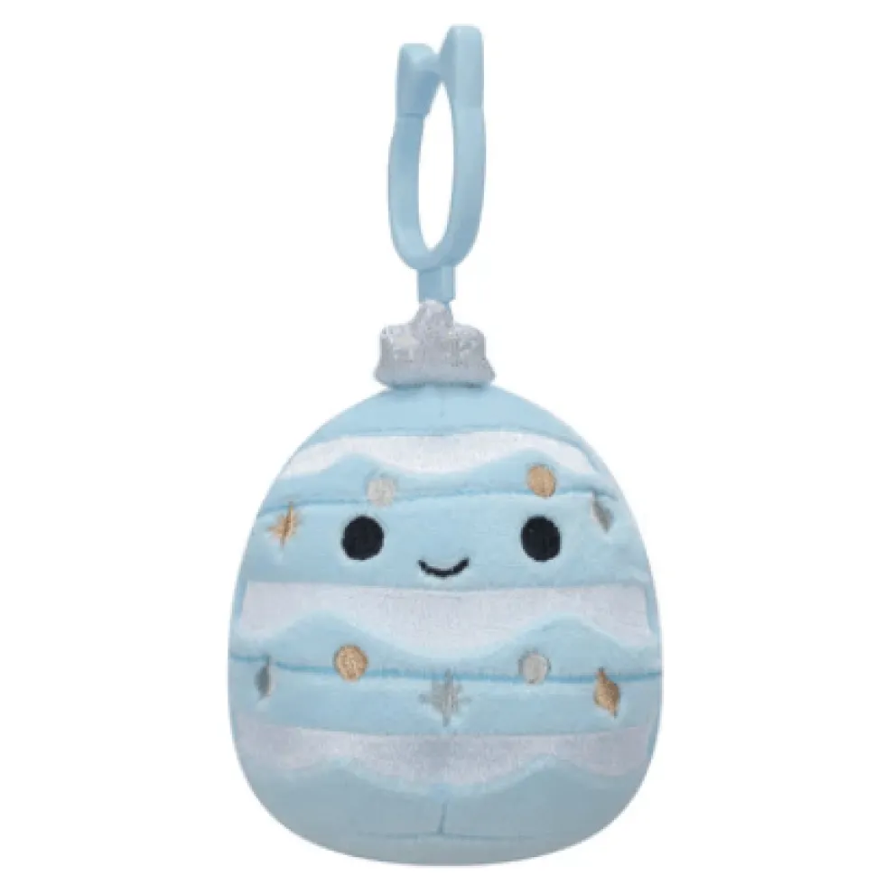 Squishmallow 3.5 Inch Keiko the Blue Tree Christmas Plush Clip