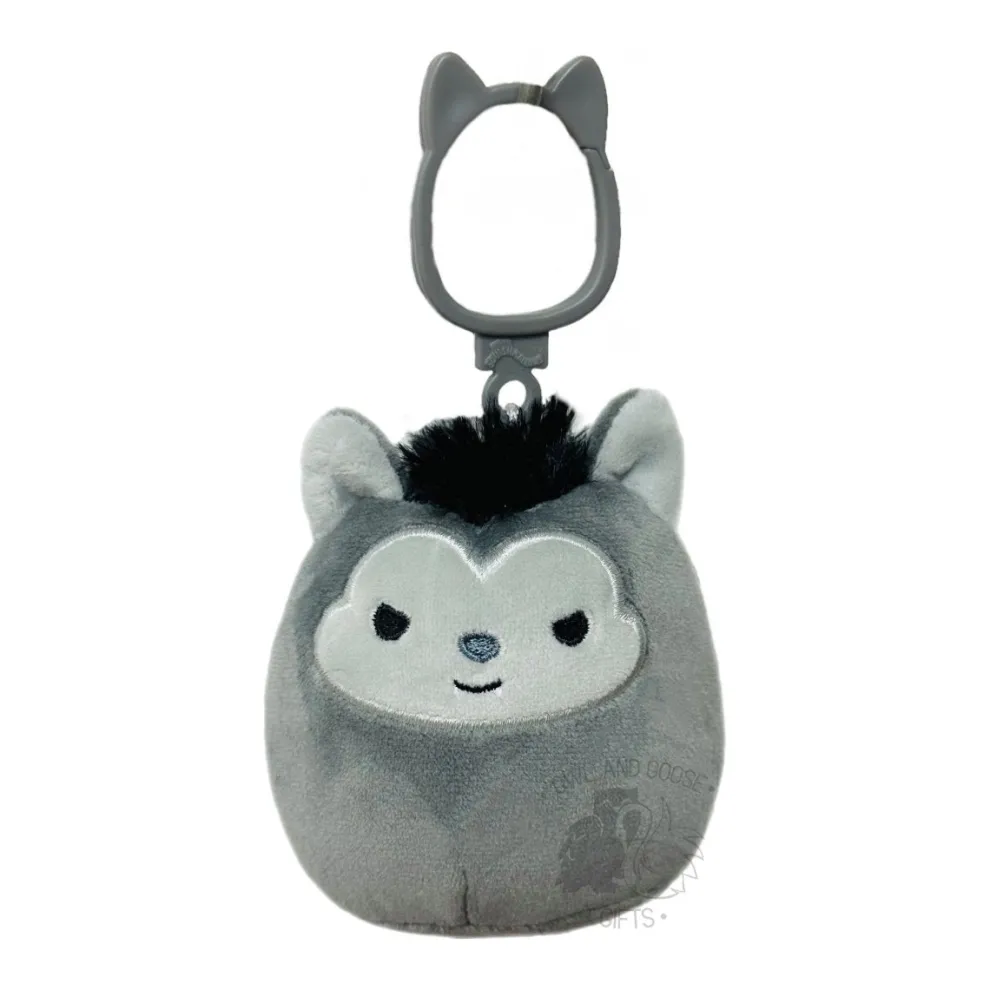 Squishmallow 3.5 Inch Noland the Werewolf Halloween Plush Clip - Owl & Goose Gifts