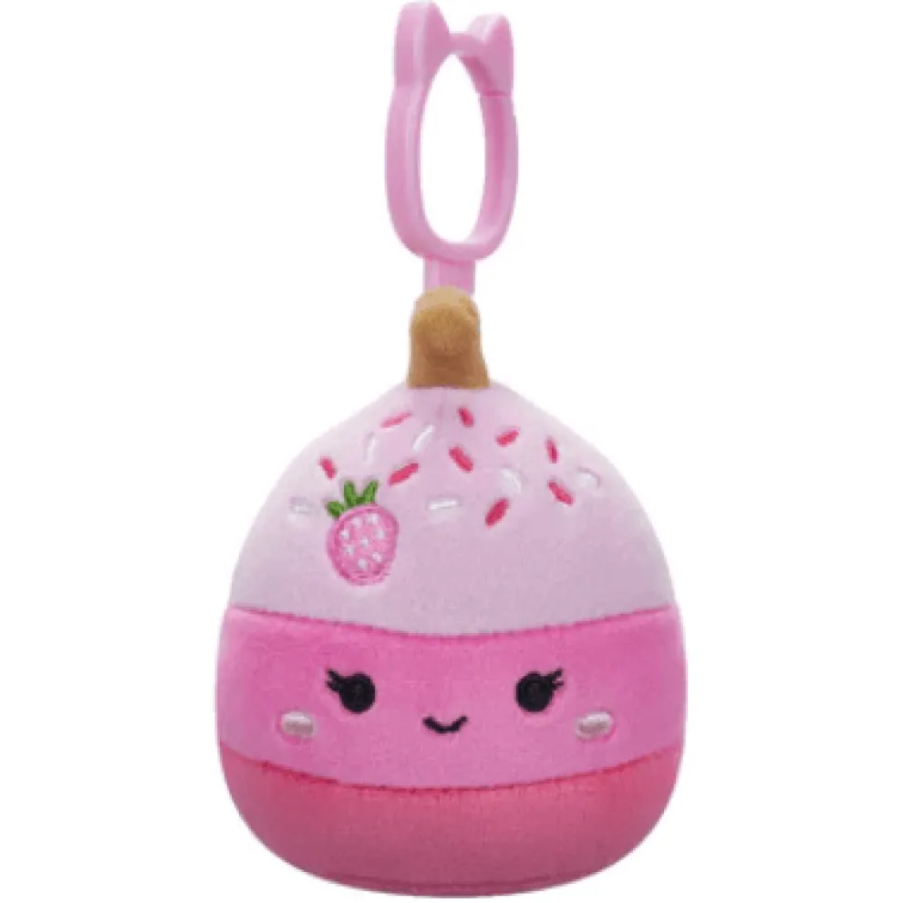 Squishmallow 3.5 Inch Pama the Pink Cake Pop Plush Clip - Owl & Goose Gifts