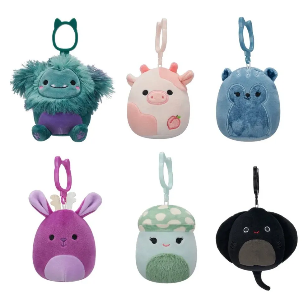 Squishmallow 3.5 Inch Clip Fall Assortment B Set of 6 - - Owl & Goose Gifts