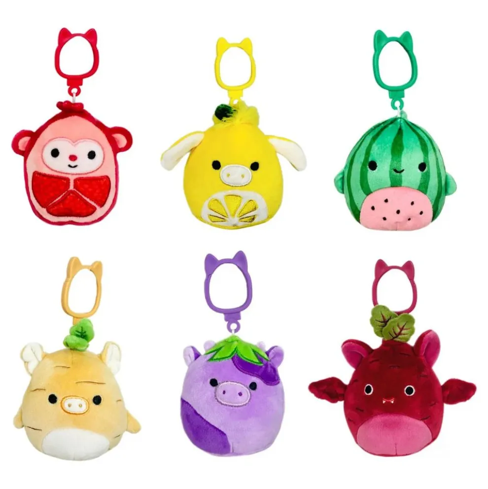 Squishmallow 3.5 Inch Clip Food Fusion Squad Set