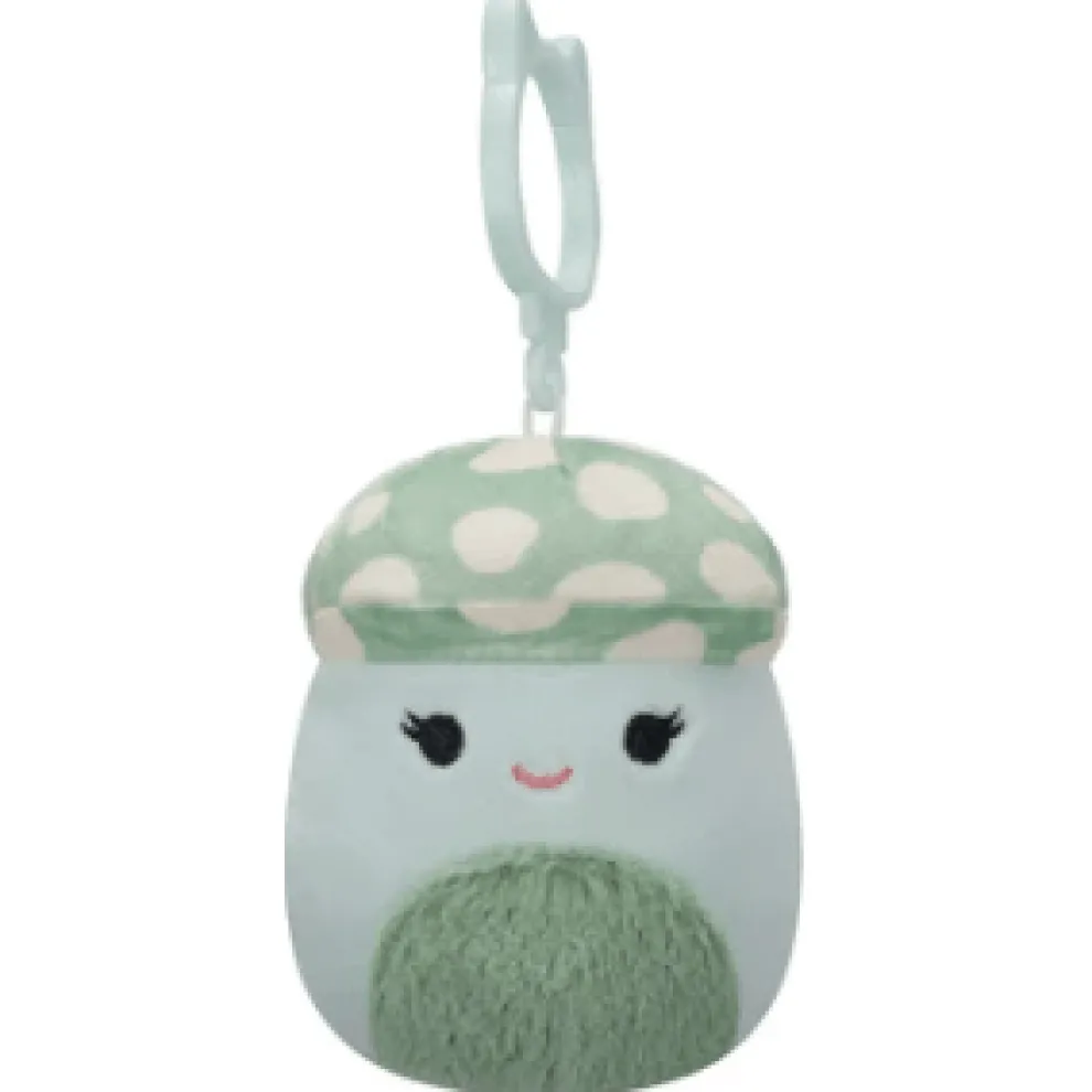 Squishmallow 3.5 Inch Bo Lynn the Mushroom Plush Clip - Owl & Goose Gifts