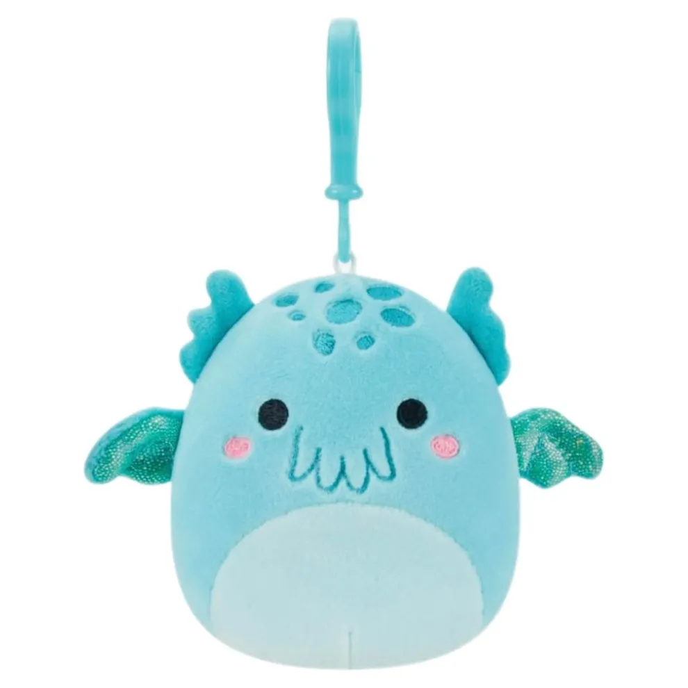 Squishmallow 3.5 Inch Theotto the Cthulu Monster Plush Clip - Owl & Goose Gifts