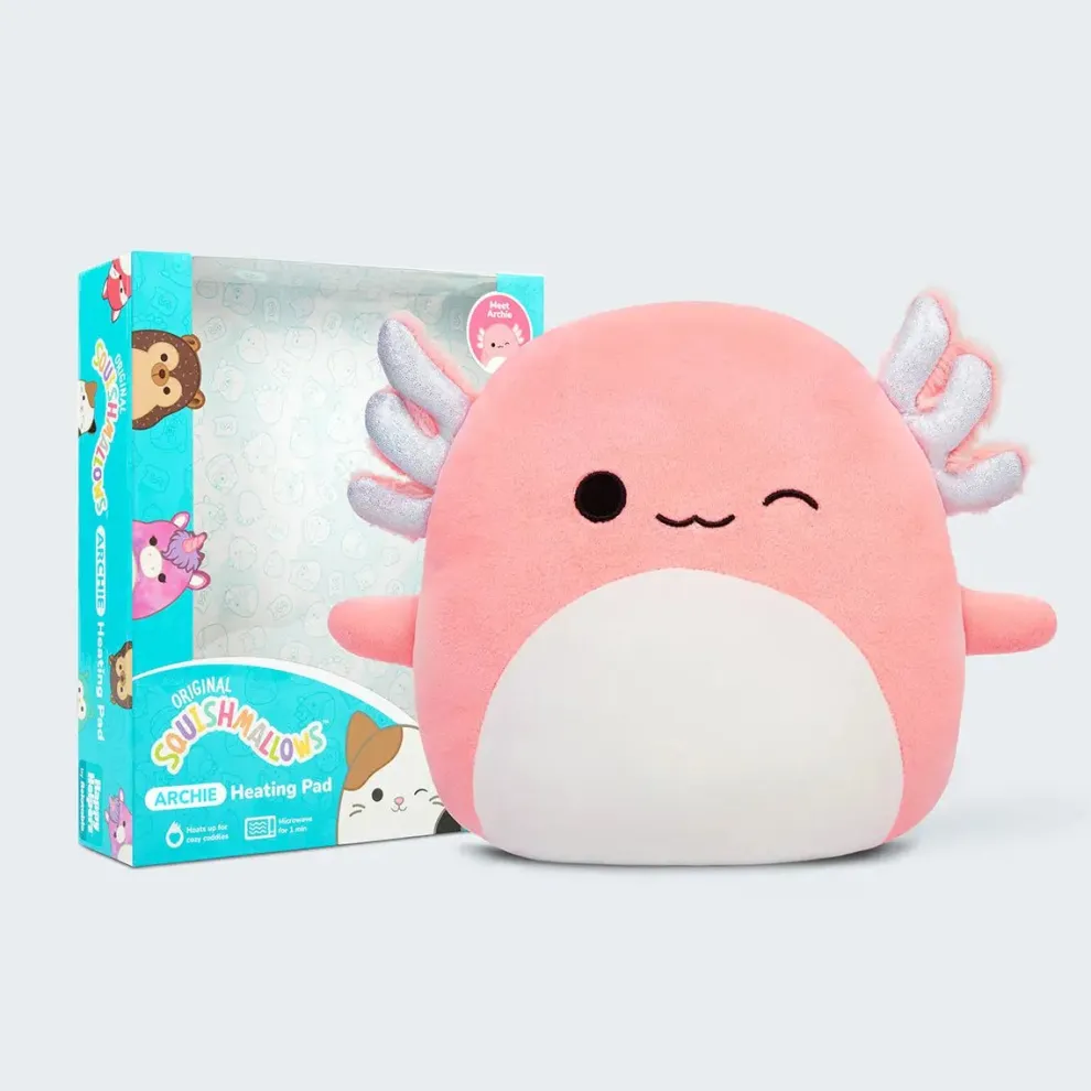 Squishmallow Archie the Axolotl Heating Pad by What Do You Meme