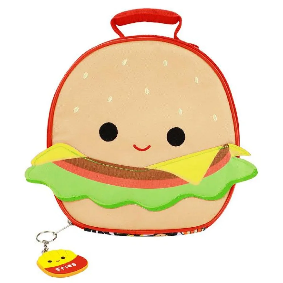 Squishmallow Carl the Cheeseburger Insulated Lunch Tote - Owl & Goose Gifts