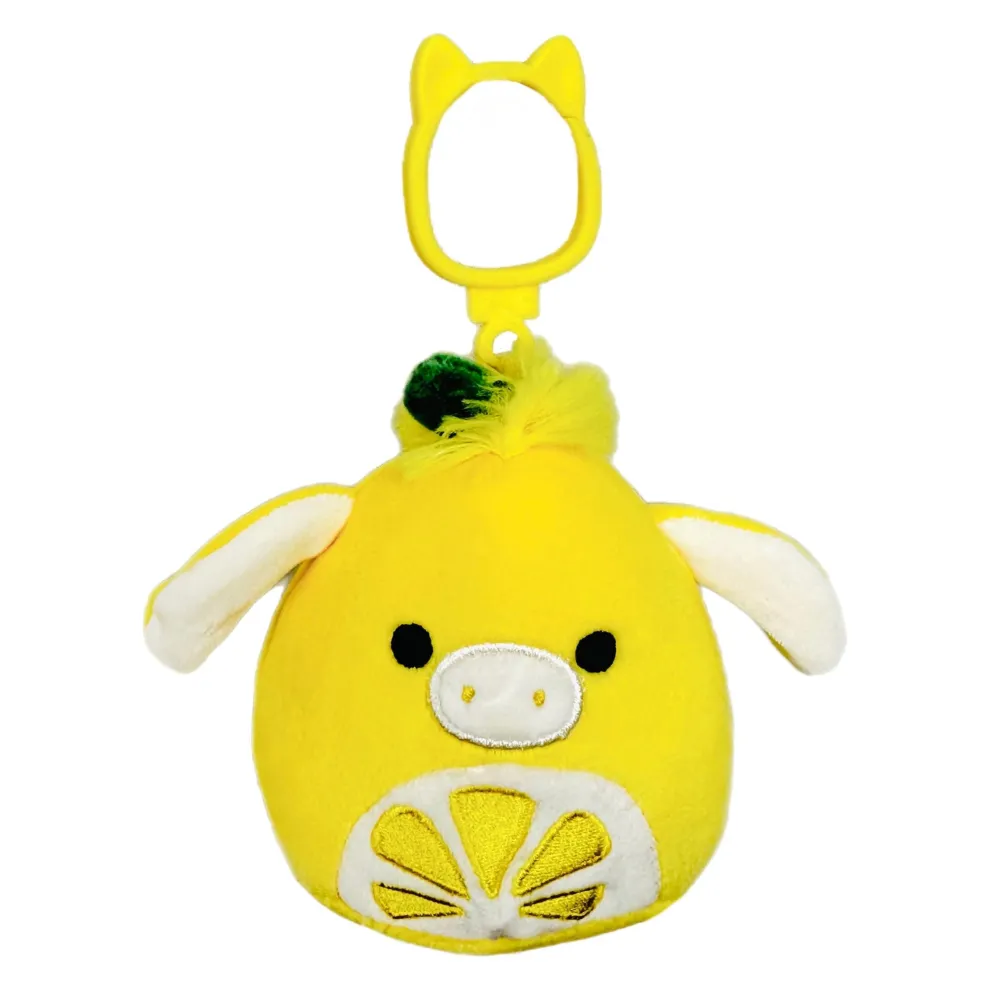 Squishmallow Clip Lemon Donkey - Clement 3.5 Inch