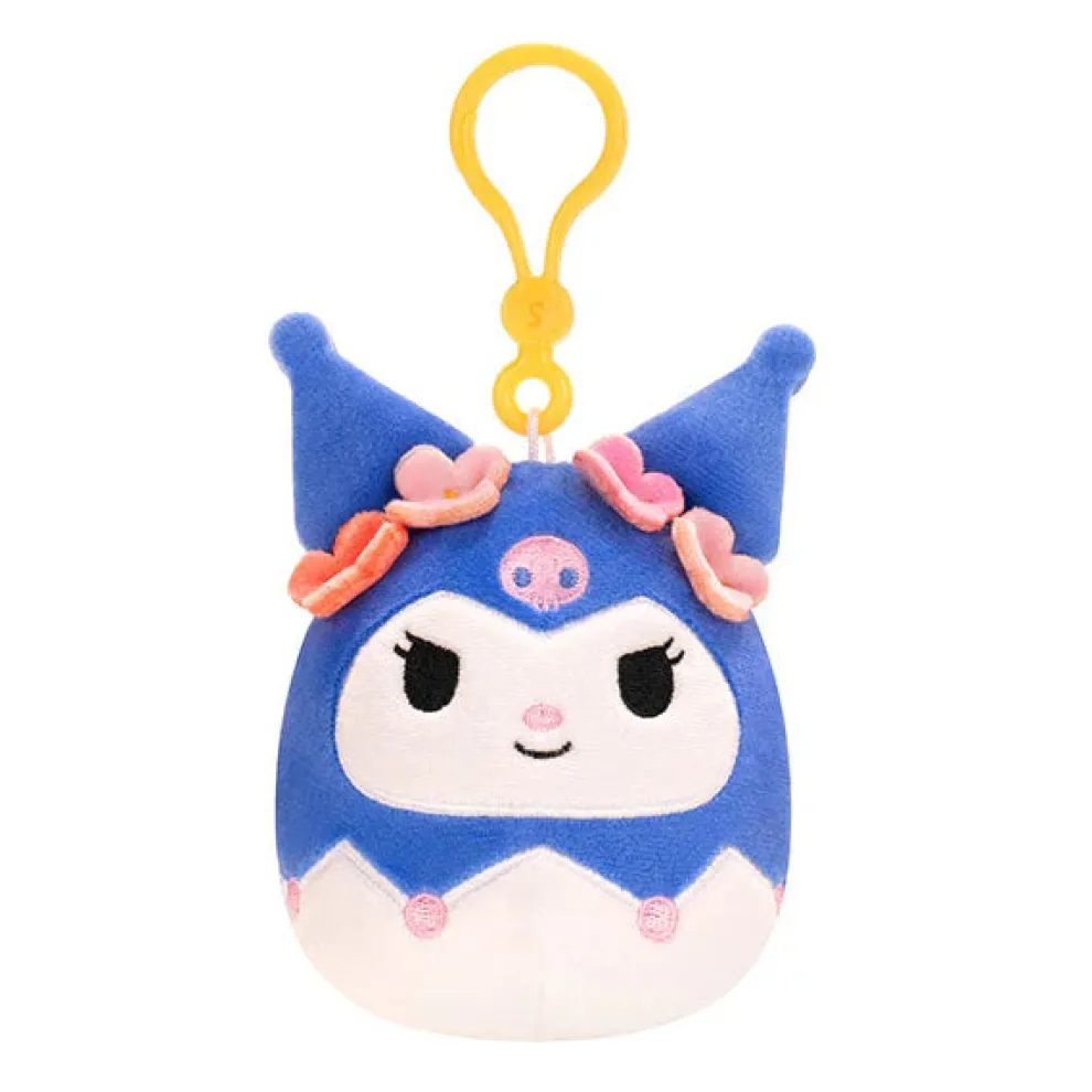 Squishmallow Clip Tropical Kuromi - Sanrio 3.5 Inch