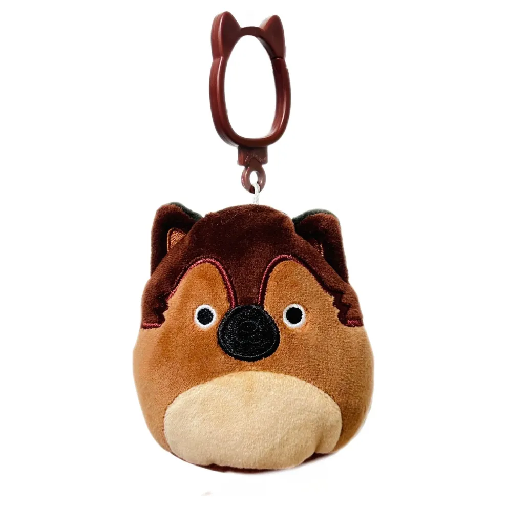 Squishmallow Clip German Shepherd - Mario 3.5 Inch
