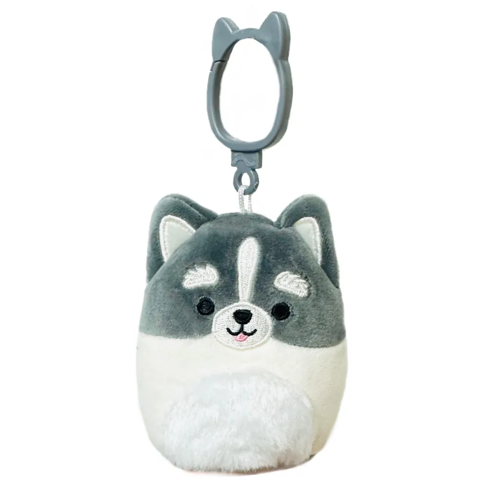 Squishmallow Clip Pomsky Dog - Paolo 3.5 Inch