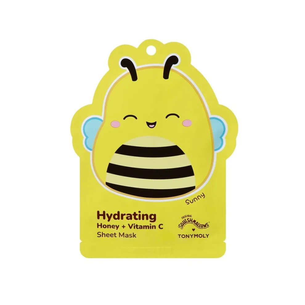 Squishmallow X TONYMOLY Sunny's Hydrating Honey + Vitamin C Sheet Mask - Owl & Goose Gifts