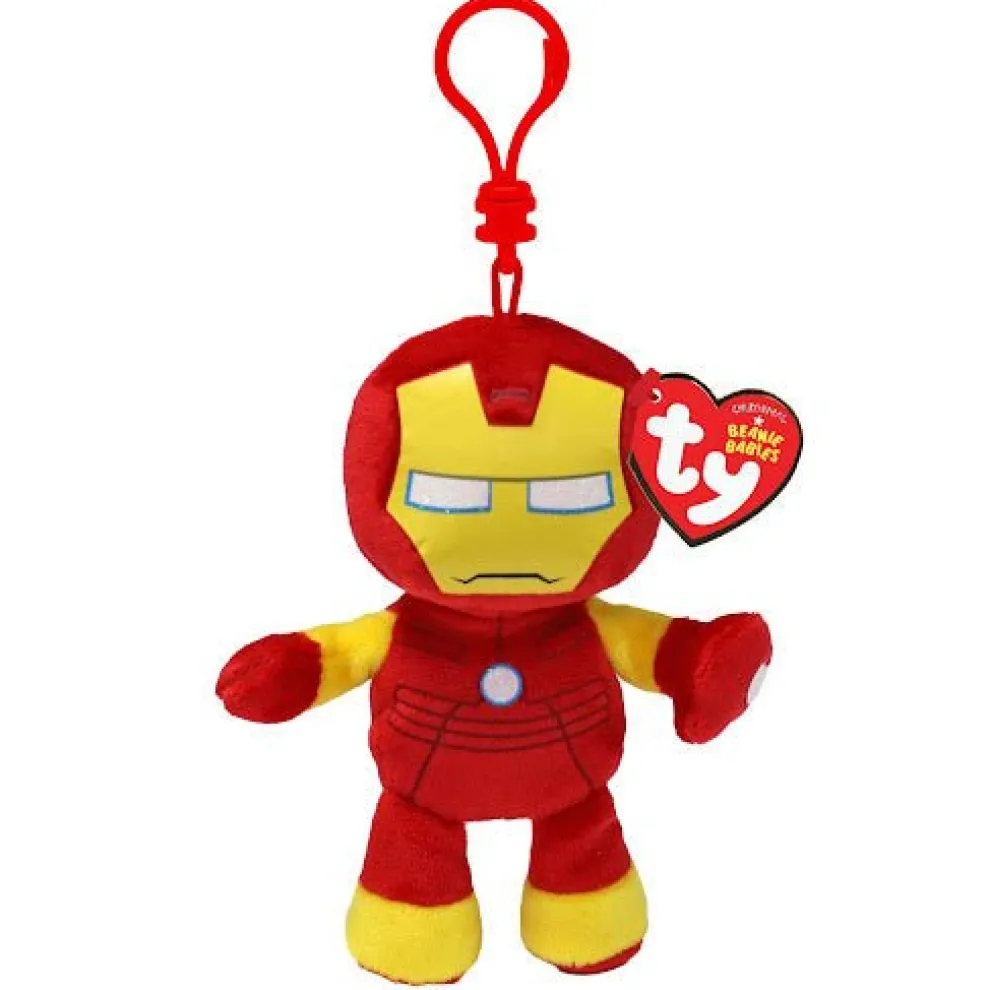 Ty Beanie Babies 4 Inch Marvel Iron Man Plush Clip - Owl & Goose Gifts