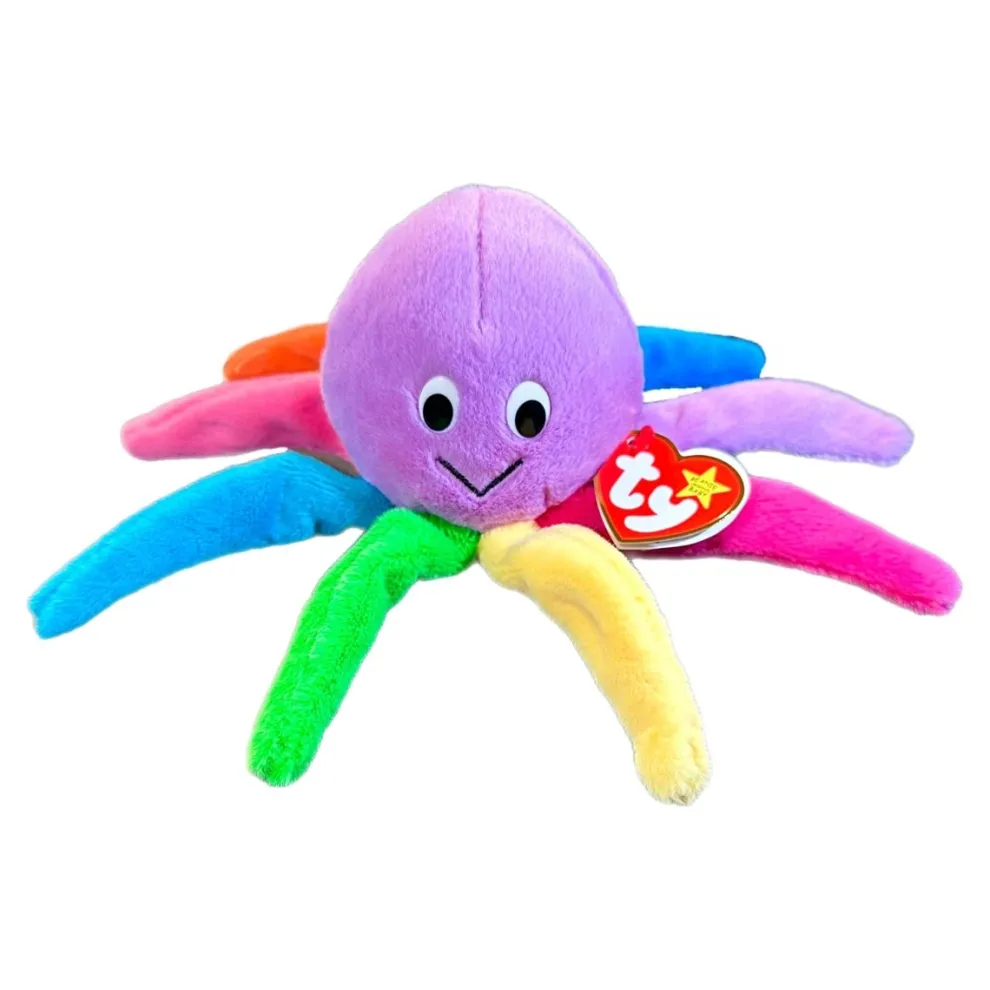 Ty Beanie Babies Blinky the Octopus 30th Anniversary Plush Toy - Owl & Goose Gifts