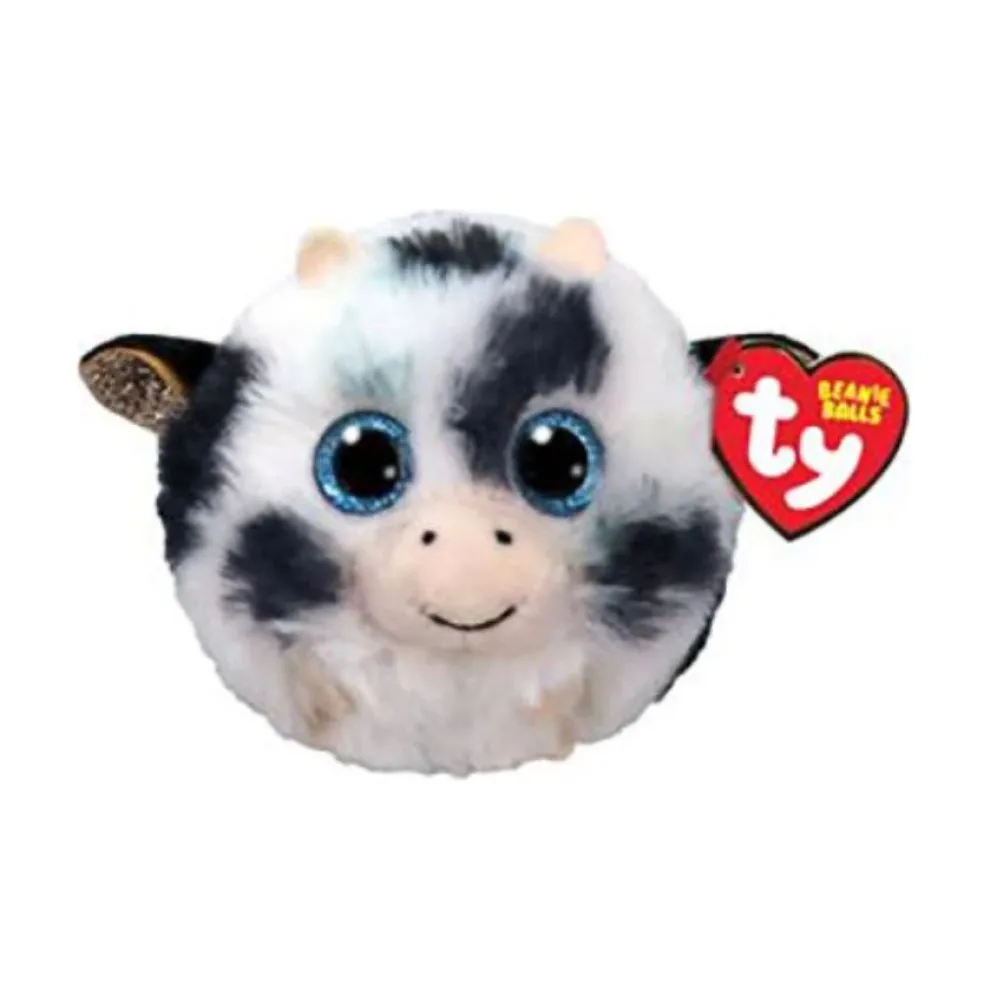 Ty Beanie Balls 4 Inch Moophy the Cow Plush Toy - Owl & Goose Gifts