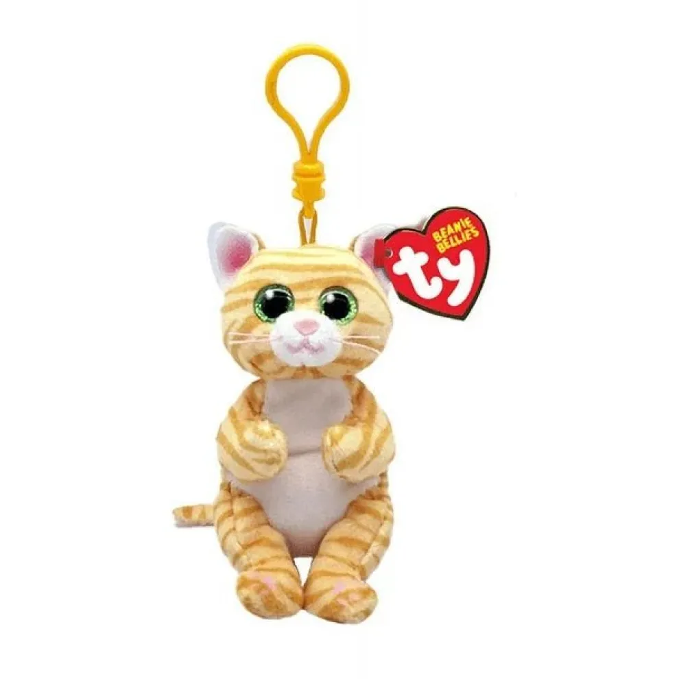 Ty Beanie Bellies 4 Inch Mango the Orange Cat Plush Clip - Owl & Goose Gifts