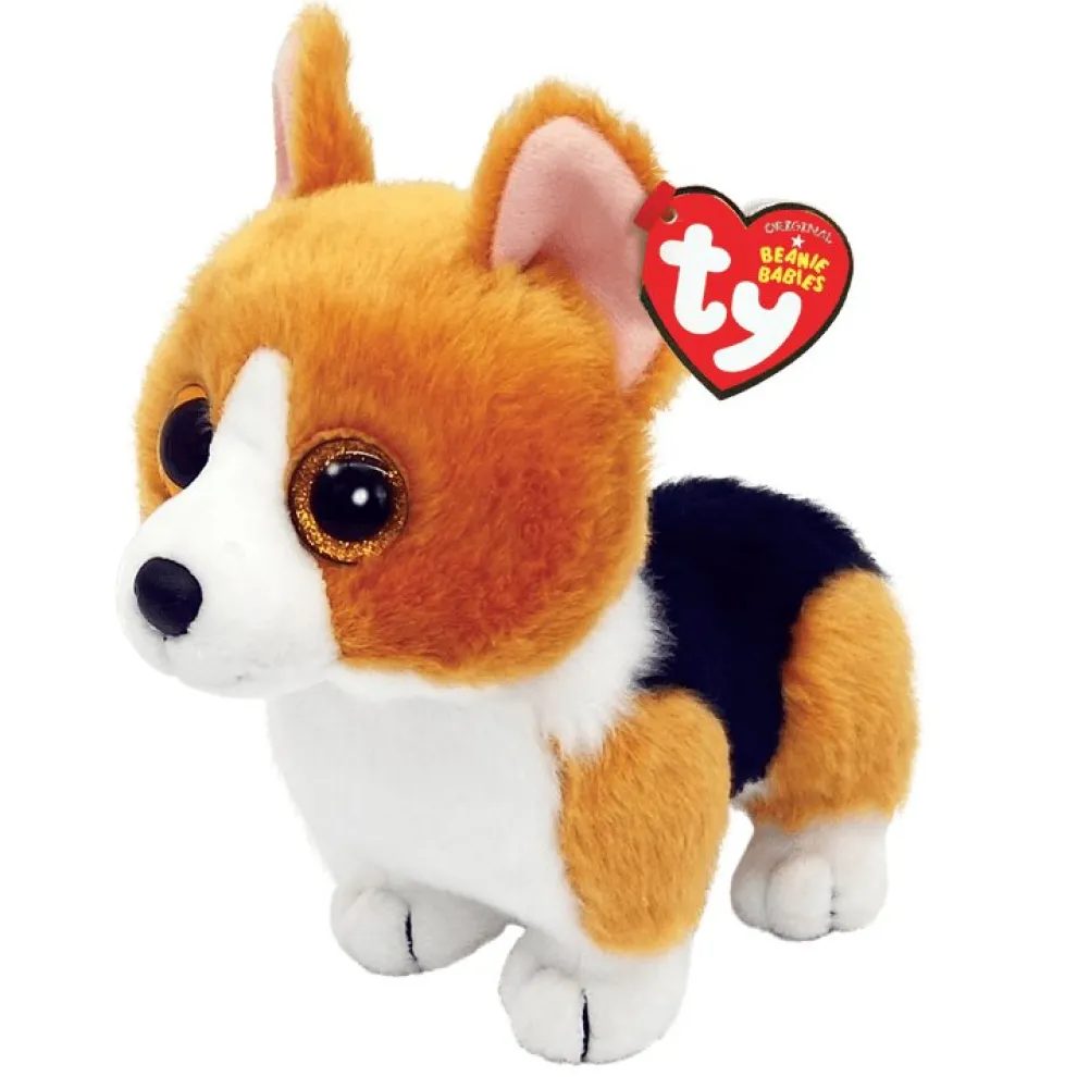 Ty Beanie Boos 6 Inch Colin the Corgi Plush Toy - Owl & Goose Gifts