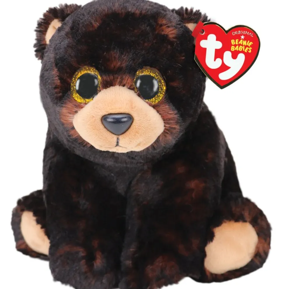 Ty Beanie Boos 6 Inch Kodi the Black Bear Plush Toy - Owl & Goose Gifts