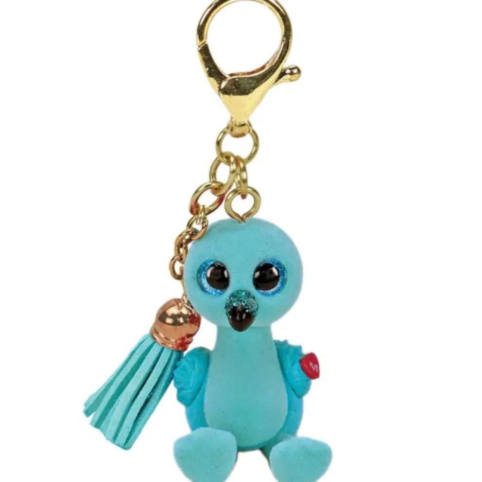 Ty Mini Boos 2.5 Inch William the Blue Flamingo Clip - Owl & Goose Gifts