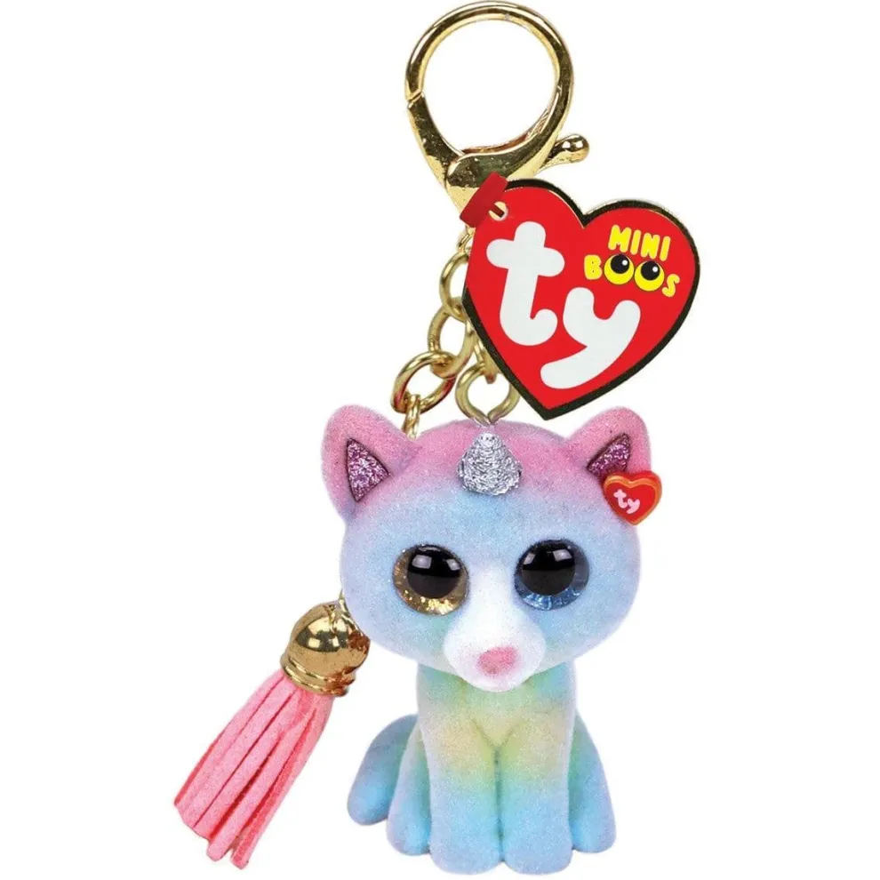 Ty Mini Boos 2.5 Inch Heather the Cat Clip - Owl & Goose Gifts