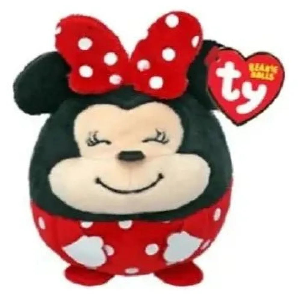 Ty Puffies Beanie Ball 4 Inch Minnie Mouse - Owl & Goose Gifts