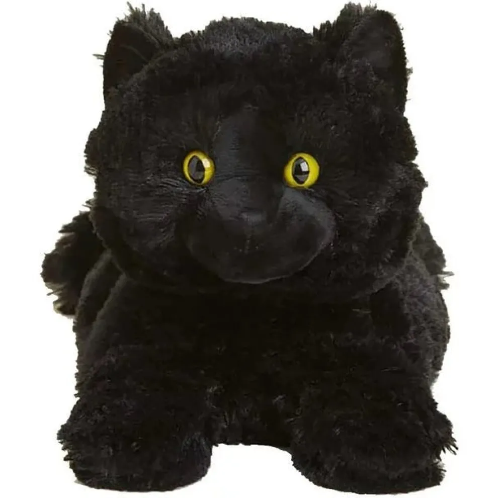 Warmies 13 Inch Black Cat Microwavable Plush Toy - Owl & Goose Gifts
