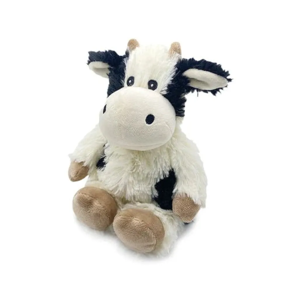 Warmies Juniors 9 Inch Black & White Cow Microwavable Plush Toy - Owl & Goose Gifts